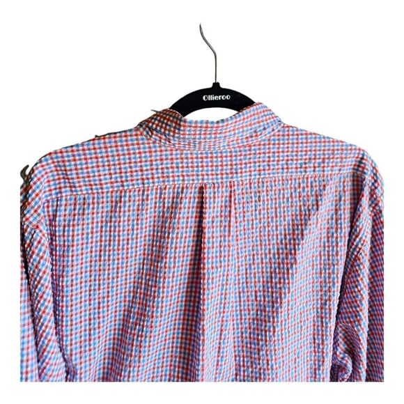 VINEYARD VINES PERFORMANCE Slim Fit Murray Gingham Check Shirt- Size Large - Picture 5 of 9